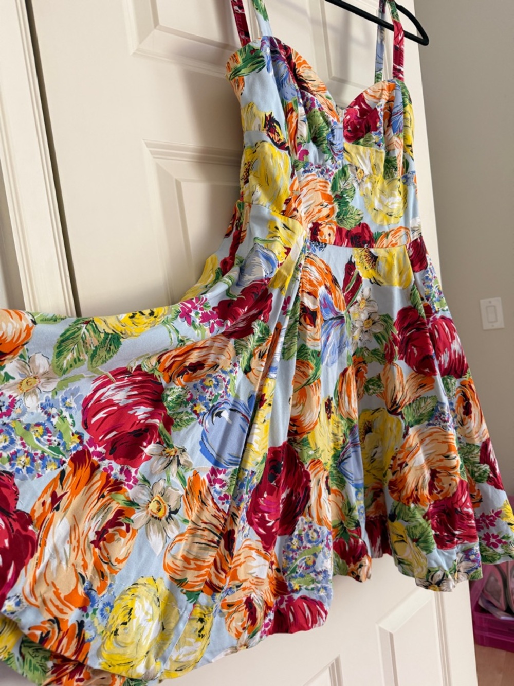 Retrospecd Gorgeous Floral Fit & Flare Sundress - Multicolor